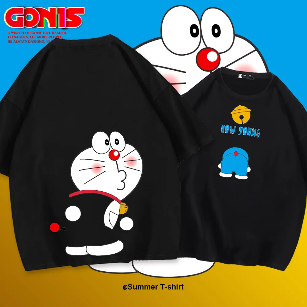 Doraemon Cartoon Anime Short-sleeved T-shirt Men's and Women's Summer Loose Couples Wear Youth Student Short-sleeved
Doraemon Cartoon Anime Short-sleeved T-shirt Men's and Women's Summer Loose Couples Wear Youth Student Short-sleeved