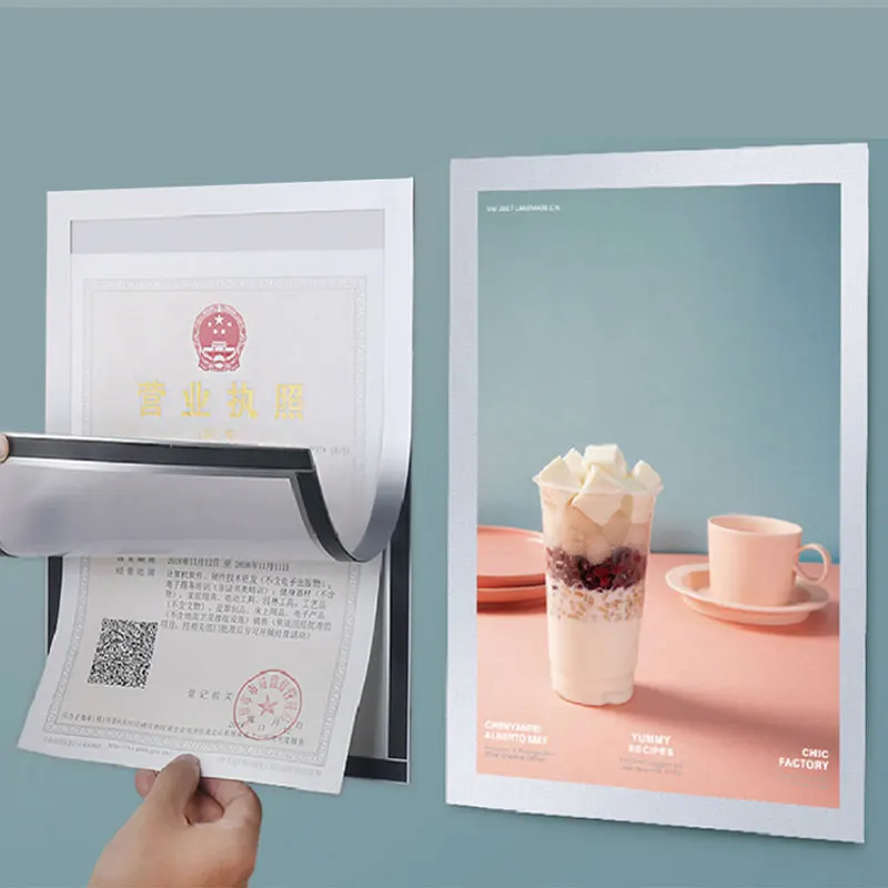 Magnetic Self-Adhesive Rubber Poster Frames Sticker Gold Silver A4 A5 A6 Office Store Picture Photo Certificates Frame
Magnetic Self-Adhesive Rubber Poster Frames Sticker Gold Silver A4 A5 A6 Office Store Picture Photo Certificates Frame