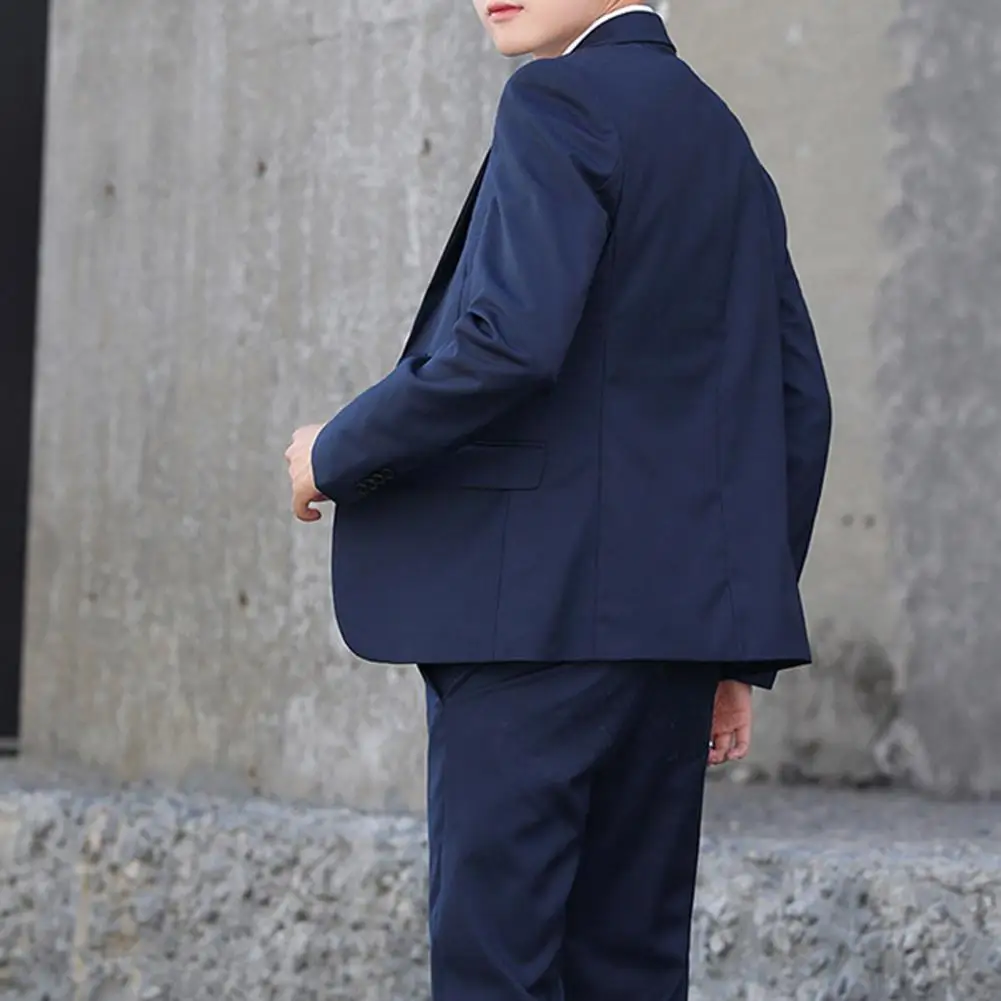 Super Soft 1 Set Popular Slimming Pure Color Blazer Pants Temperament Groom Suit Solid Color for Party
Super Soft 1 Set Popular Slimming Pure Color Blazer Pants Temperament Groom Suit Solid Color for Party