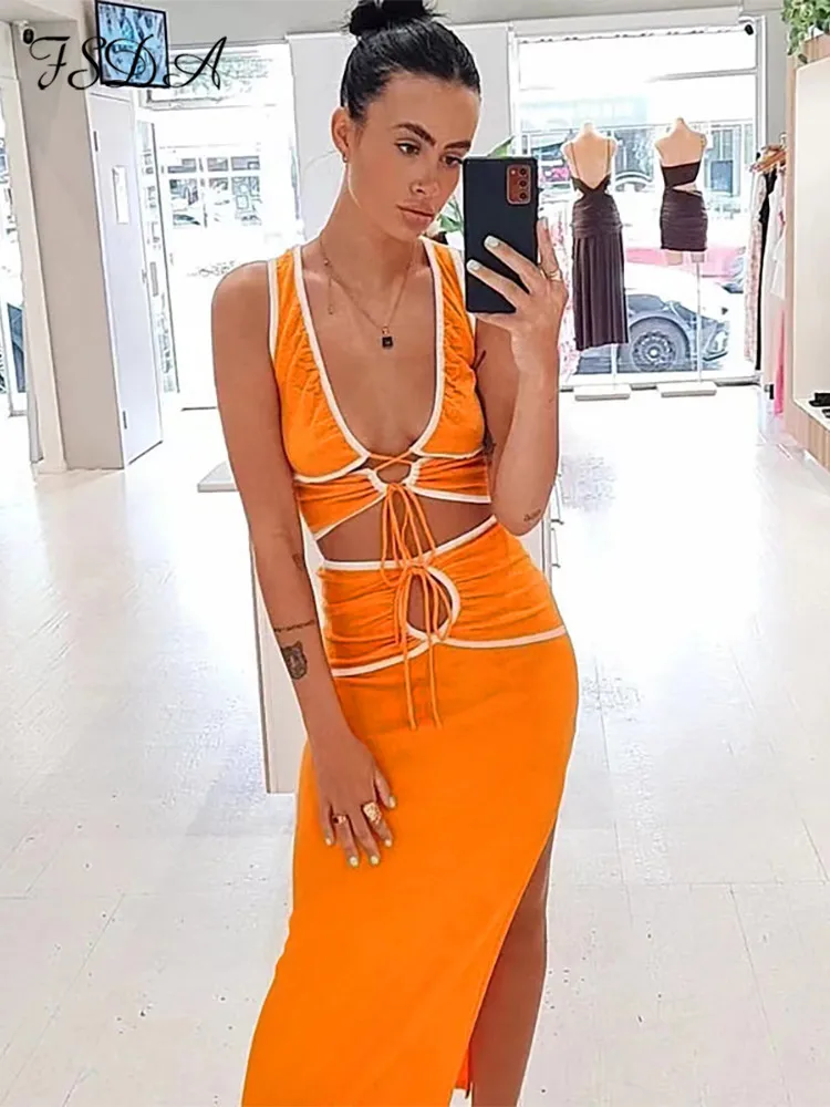 FSDA 2022 Summer Hollow Out V Neck Crop Top And Midi Skirt Bodycon Women Two Piece Set Sexy Club Outfits Party Clothes Y2K
FSDA 2022 Summer Hollow Out V Neck Crop Top And Midi Skirt Bodycon Women Two Piece Set Sexy Club Outfits Party Clothes Y2K