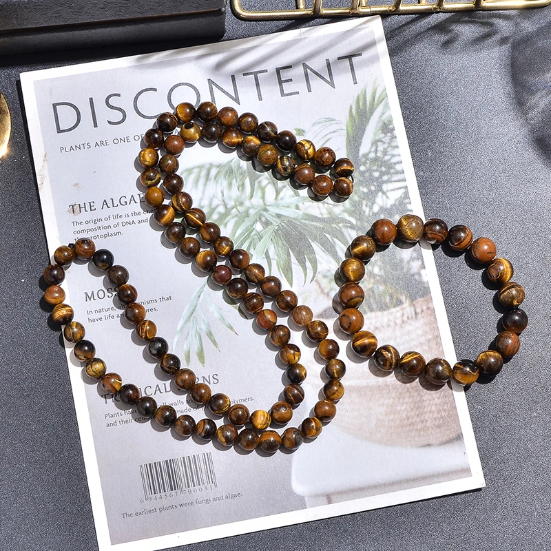 8mm Yellow Tiger Eye Choker Necklace for Men and Women Beaded Long Necklace Jewelry Bracelet Set 
8mm Yellow Tiger Eye Choker Necklace for Men and Women Beaded Long Necklace Jewelry Bracelet Set
