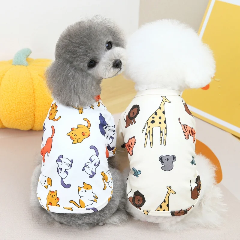 Dog Clothes Cute Cartoon Cat Vest Summer Pet Clothing Dogs Small Costume Animal French Bulldog Chihuahua T Shirt
Dog Clothes Cute Cartoon Cat Vest Summer Pet Clothing Dogs Small Costume Animal French Bulldog Chihuahua T Shirt