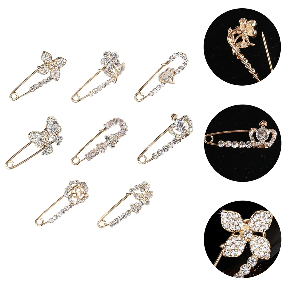 Pin Sweater Brooch Safety Clips Rhinestone Crystal Brooches Christmas Collar Shawl Clothes Accessory Retro Clothing 
Pin Sweater Brooch Safety Clips Rhinestone Crystal Brooches Christmas Collar Shawl Clothes Accessory Retro Clothing