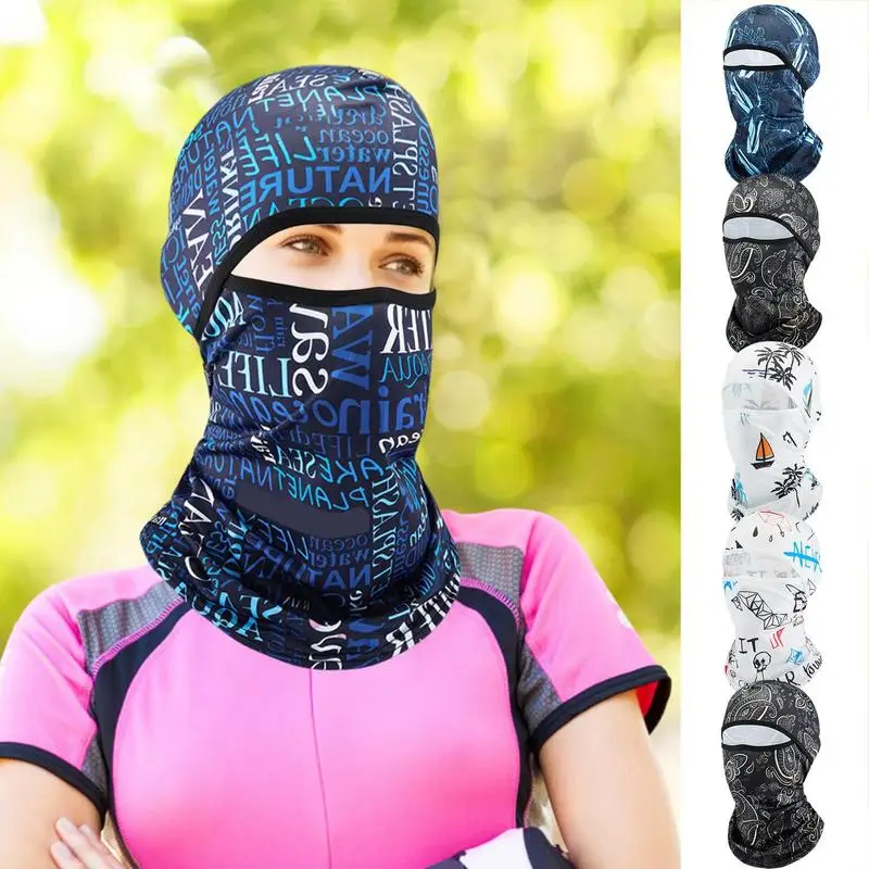 

UV Protection Face Cover Unisex Windproof Headgear For Skiing Cycling Outdoor Full Face Cover With Neck Gaiter For Sun Safety