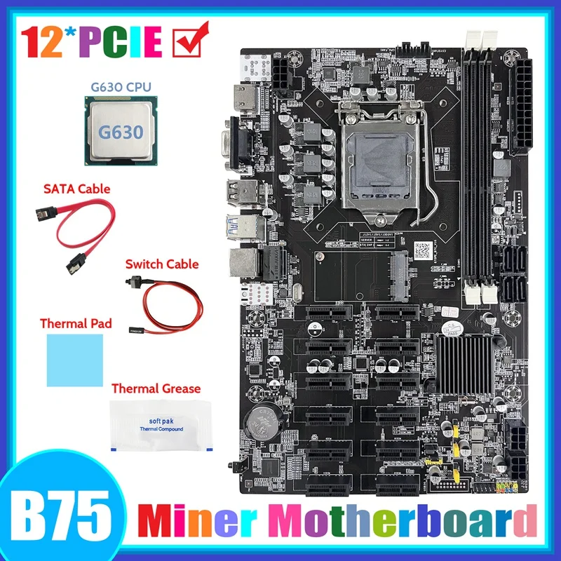 Семейная материнская плата для майнинга 12 PCIE BTC + ЦПУ G630 + кабель SATA + кабель переключателя + термопаста + материнская плата для майнинга ETH
Семейная материнская плата для майнинга 12 PCIE BTC + ЦПУ G630 + кабель SATA + кабель переключателя + термопаста + материнская плата для майнинга ETH