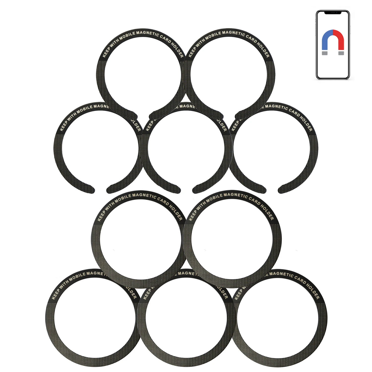 5/10Pcs/Lot Magnetic Sheet Metal Sticker Ring For Magsafe Wireless Charger Magnet Car Phone Holder Iron Sheet For iPhone Samsung
5/10Pcs/Lot Magnetic Sheet Metal Sticker Ring For Magsafe Wireless Charger Magnet Car Phone Holder Iron Sheet For iPhone Samsung