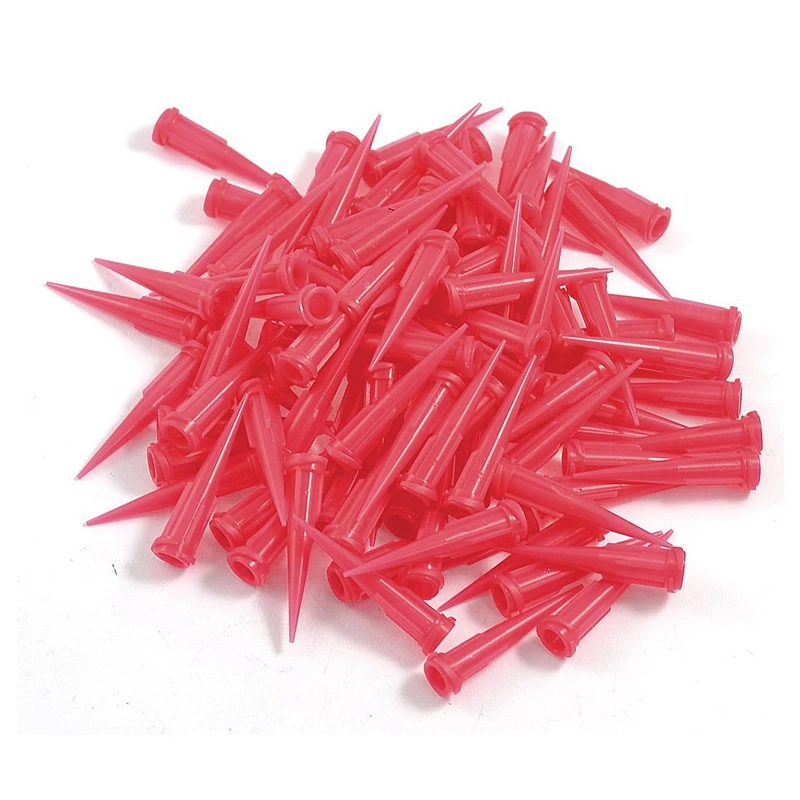 Plastic Tapered Pinhead Glue Dispenser Needle, 25 Gauge, 0.26mm Opening Size, Red (Pack of 100)
Plastic Tapered Pinhead Glue Dispenser Needle, 25 Gauge, 0.26mm Opening Size, Red (Pack of 100)