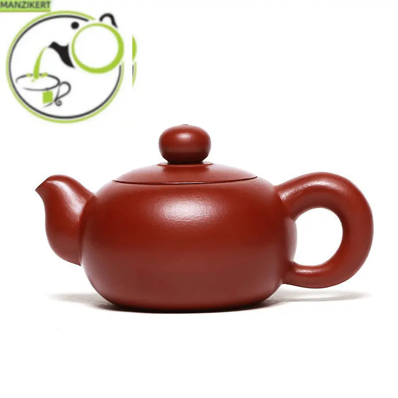 

140ml Yixing Purple Clay Teapots Master Handmade Squirrel Shaped Tea Pot Raw Ore Dahongpao Mud Kettle Chinese Zisha Tea Set