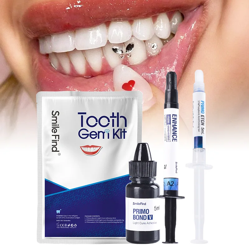 Dental Tooth Gem Set Diy Jewelry Crystal Decoration Diamond Glue Light Cure Adhesive Etching Gel Resin Teeth Filling Repair Kit 
Dental Tooth Gem Set Diy Jewelry Crystal Decoration Diamond Glue Light Cure Adhesive Etching Gel Resin Teeth Filling Repair Kit