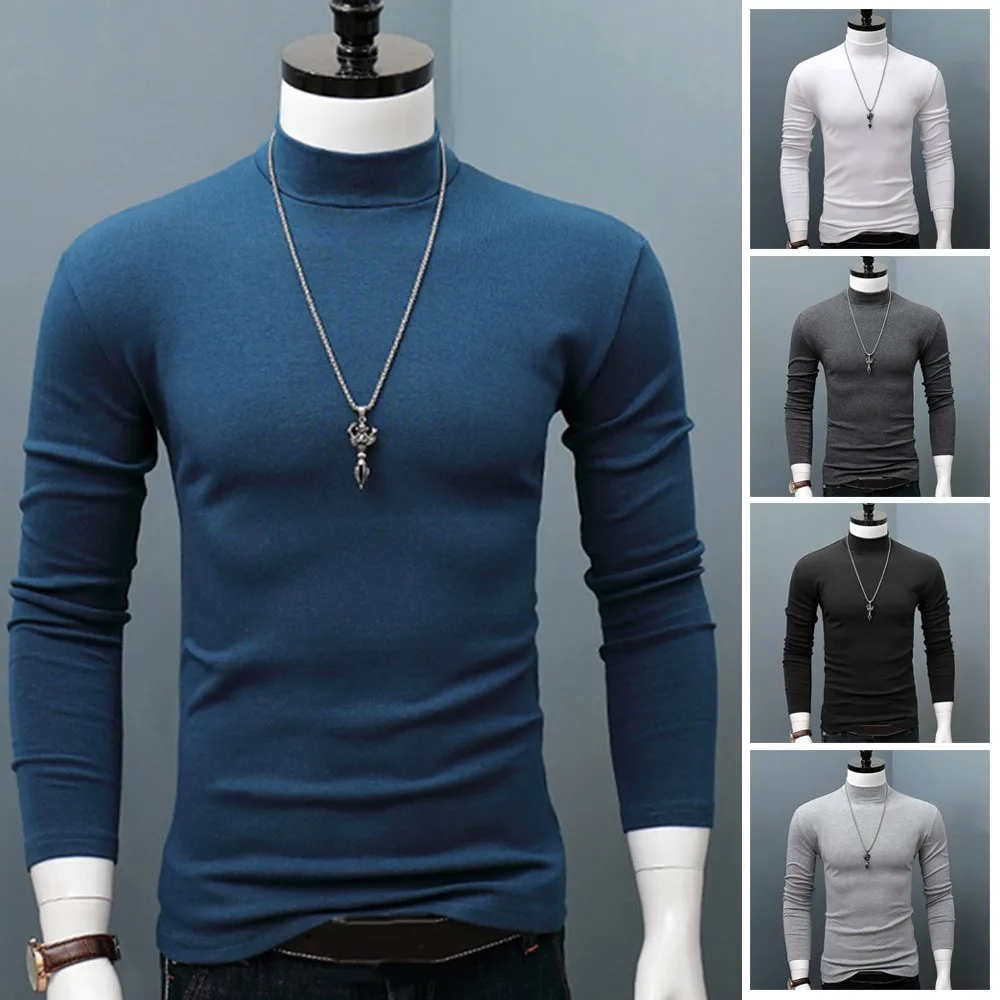 Men's Half High Collar Long Sleeve Men's Bottoming Shirt T-shirt Long Sleeve Autumn And Winter Half High Collar Fashion Thermal
Men's Half High Collar Long Sleeve Men's Bottoming Shirt T-shirt Long Sleeve Autumn And Winter Half High Collar Fashion Thermal