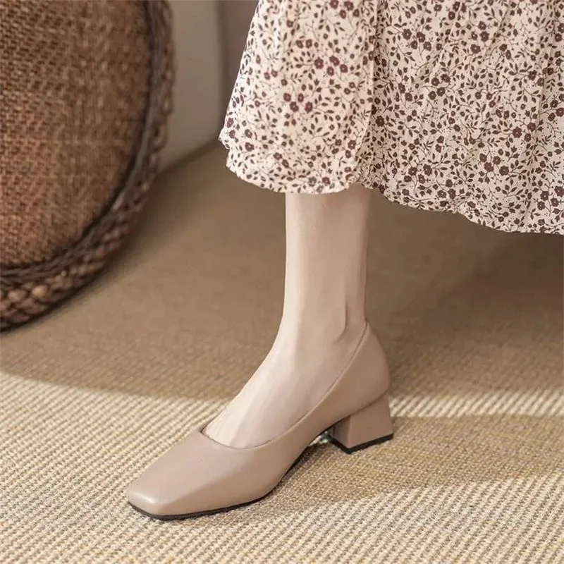 Spring Large Size Women's Shoes Thick Heel Shallow Mouth Cover Foot Single Shoes Fashionable Temperament Versatile High Heels
Spring Large Size Women's Shoes Thick Heel Shallow Mouth Cover Foot Single Shoes Fashionable Temperament Versatile High Heels