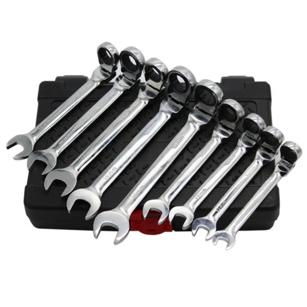 6-20MM Flex-Head Ratchet Wrench Chrome Vanadium Steel Torque Wrench Auto Car Home Repair Hand Tool Ratcheting Spanner
6-20MM Flex-Head Ratchet Wrench Chrome Vanadium Steel Torque Wrench Auto Car Home Repair Hand Tool Ratcheting Spanner
