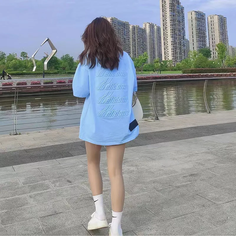 Short-sleeved men's and women's T-shirt couple models loose casual half-sleeved T-shirt summer ladies T-shirt women clothing
Short-sleeved men's and women's T-shirt couple models loose casual half-sleeved T-shirt summer ladies T-shirt women clothing