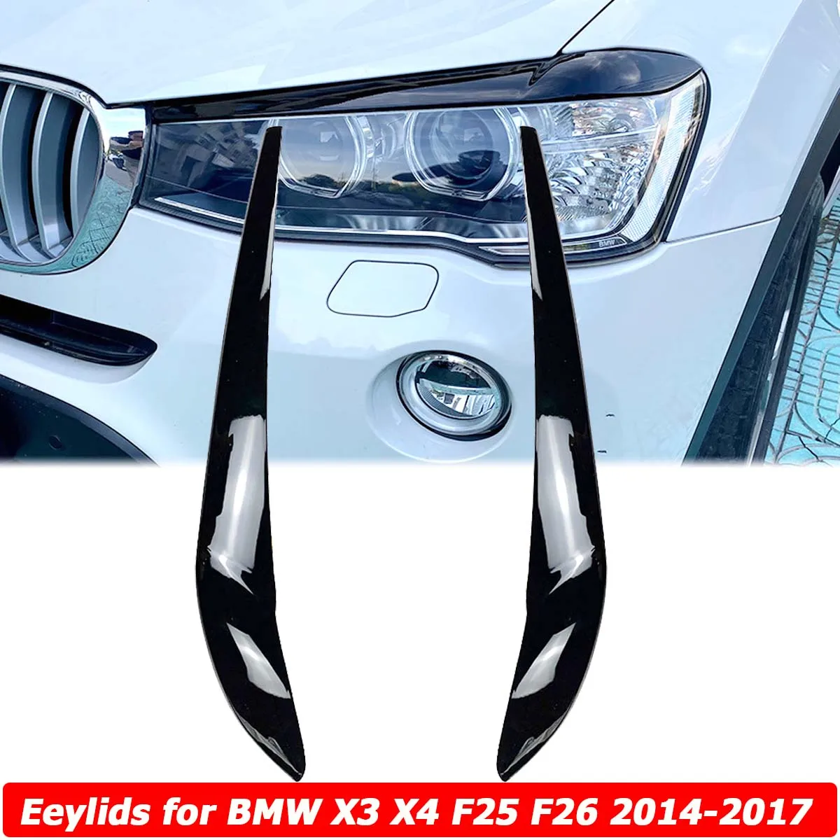 Для BMW X3 F25 X4 F26 передняя фара веки для бровей глаз крышка кузова комплект наклеек отделка 2014 2015 2016 2017 2018 автомобильные аксессуары
Для BMW X3 F25 X4 F26 передняя фара веки для бровей глаз крышка кузова комплект наклеек отделка 2014 2015 2016 2017 2018 автомобильные аксессуары