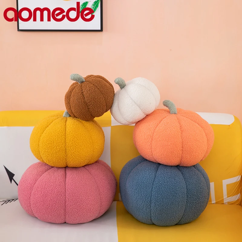 

Halloween Pumpkin Plush Toy Kawaii Plushies Pillows Cute Plant Soft Stuffed Doll Holidays Props Decorative Throw Pillow for Kid