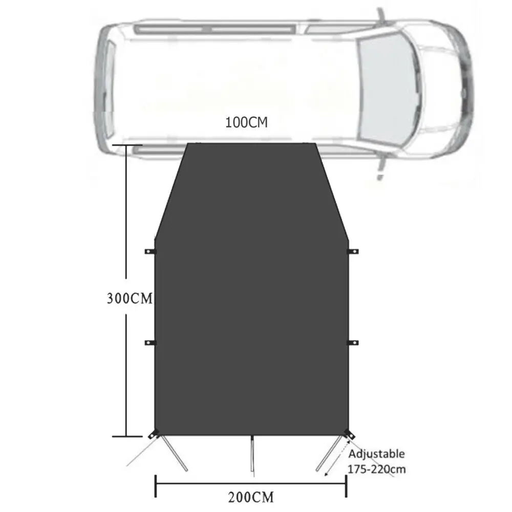High Quality New Sun Canopy Waterproof 210D Polyester 300cm Awning Black Heavy Duty Popular Shelter 1.5kg Universal
High Quality New Sun Canopy Waterproof 210D Polyester 300cm Awning Black Heavy Duty Popular Shelter 1.5kg Universal