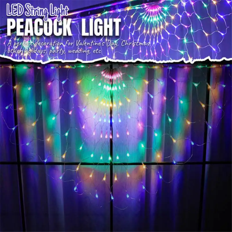LED String Lights Peacock Net Lights Outdoor Christmas Garland Fairy Lights Christma Wedding New Year Garland Colored Lights
LED String Lights Peacock Net Lights Outdoor Christmas Garland Fairy Lights Christma Wedding New Year Garland Colored Lights