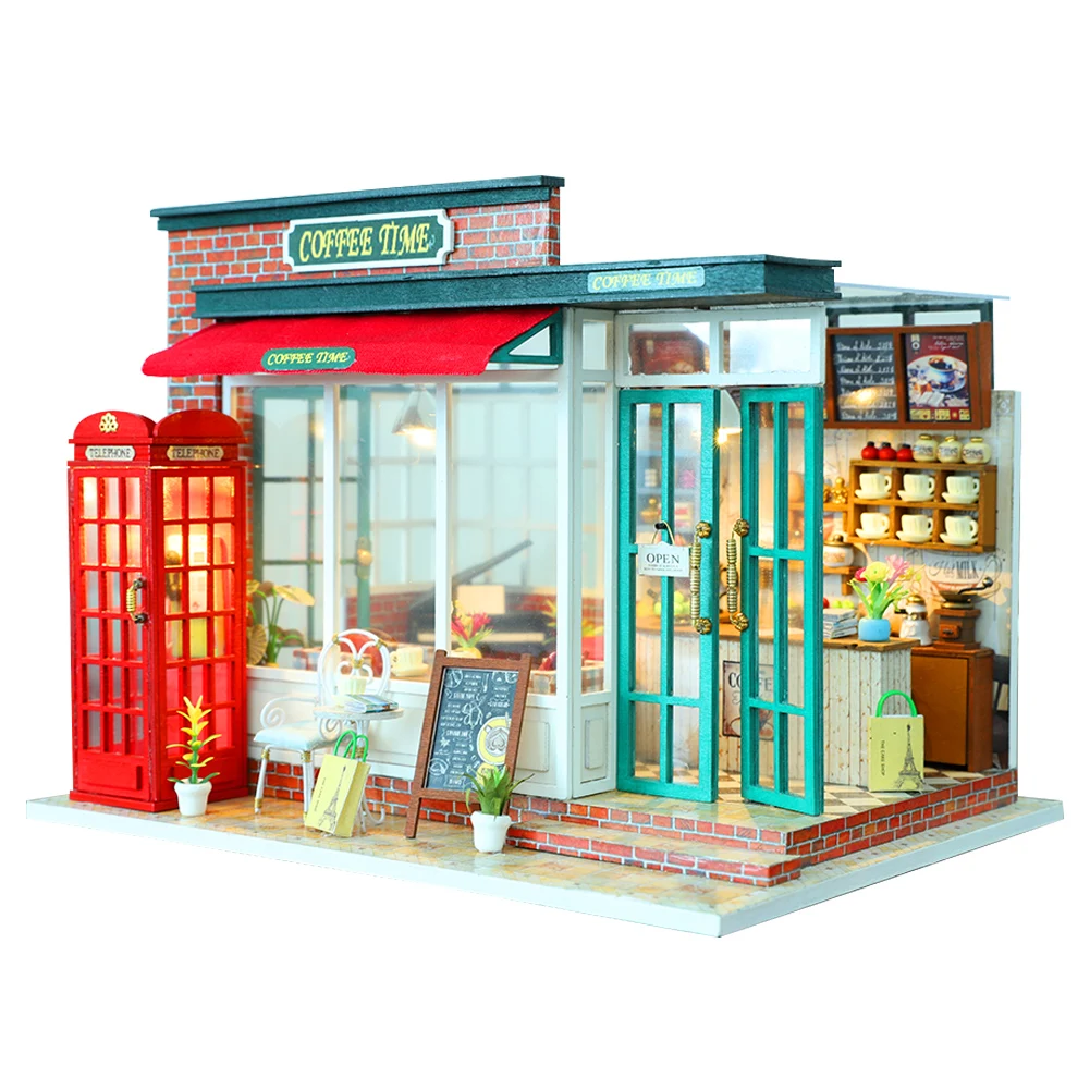 Handmade Dollhouse Furniture Miniature Toy DIY Miniatures Doll House Furnitures Cafe Model Toys For Children Birthday Gift
Handmade Dollhouse Furniture Miniature Toy DIY Miniatures Doll House Furnitures Cafe Model Toys For Children Birthday Gift