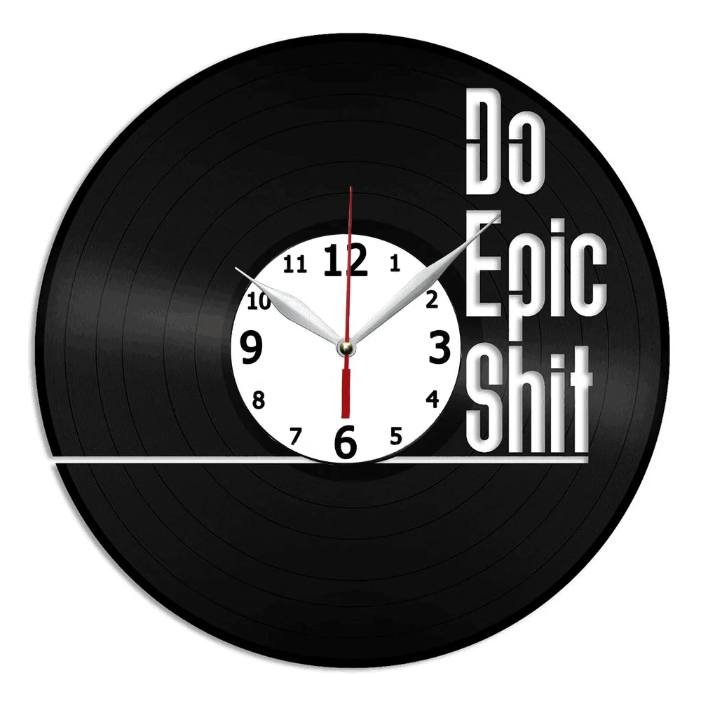 Do Epic Shit Vinyl Wall Art Clock Handmade Gift for Kitchen, Office, Bedroom Modern Wall Poster
Do Epic Shit Vinyl Wall Art Clock Handmade Gift for Kitchen, Office, Bedroom Modern Wall Poster