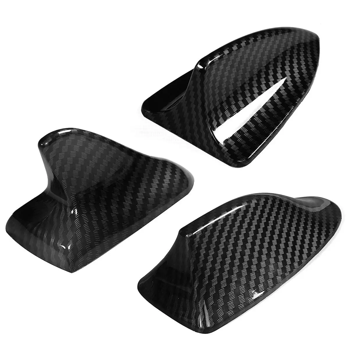 

Carbon Fiber Look Decorative Shark Fin Antenna Universal Car Aerial Roof Aerials Decoration No Function Dummy Aerial