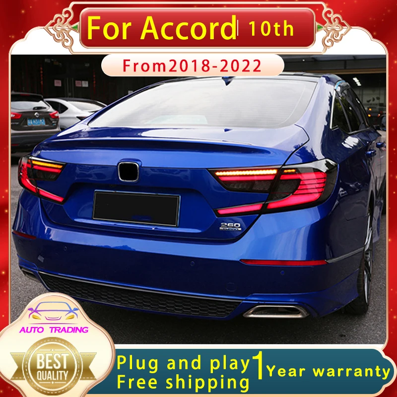 Car Tail Lamp For Honda Accord 10th Gen 2018-2022 LED Rear Lamps Animation DRL Sequential Indicator Taillights Assembly
Car Tail Lamp For Honda Accord 10th Gen 2018-2022 LED Rear Lamps Animation DRL Sequential Indicator Taillights Assembly