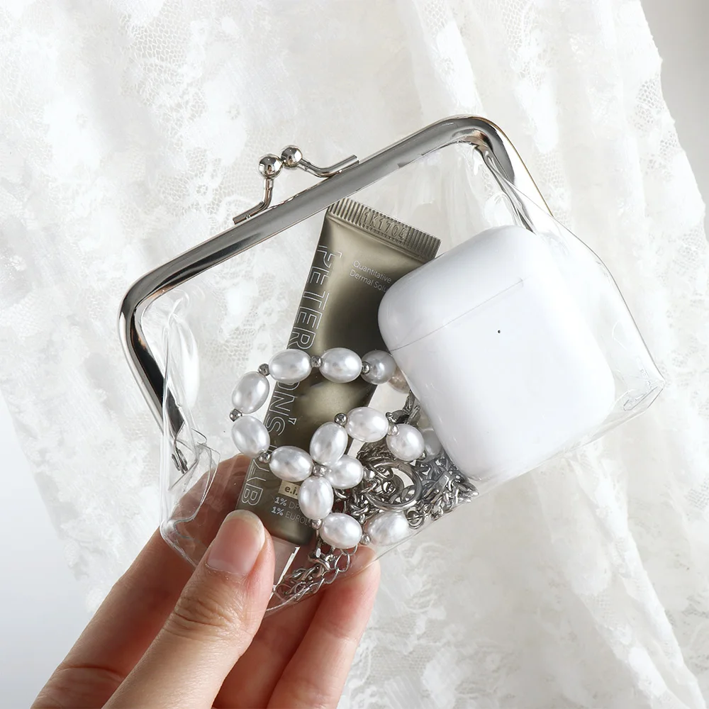 Ins Style Transparent Coin Purse Iron Mouth Clip Mini Card Holder Women Small Wallet Multifunctional Lipstick Money Bags
Ins Style Transparent Coin Purse Iron Mouth Clip Mini Card Holder Women Small Wallet Multifunctional Lipstick Money Bags