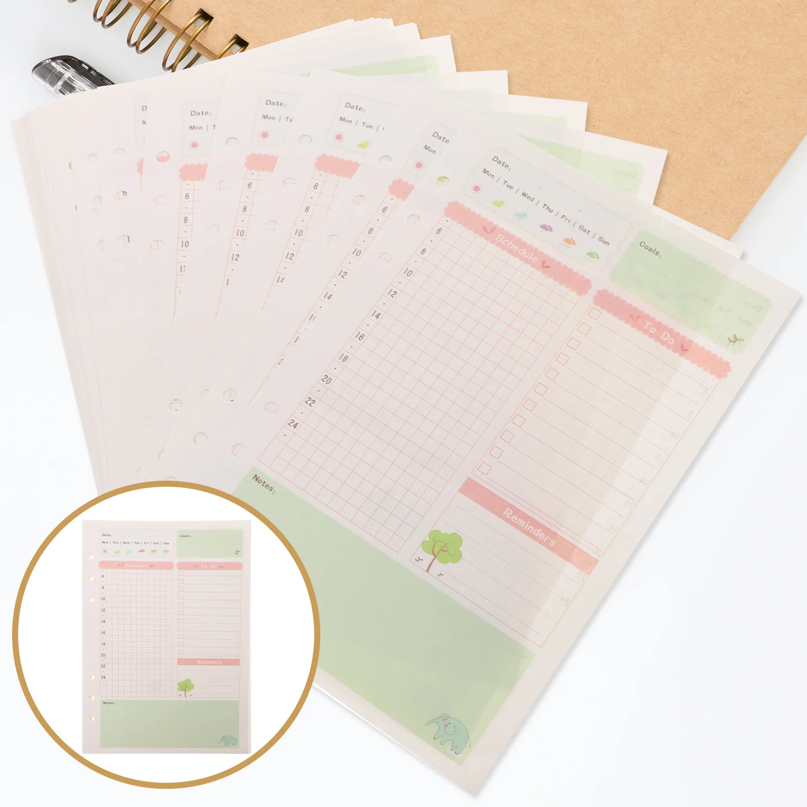 Planner A5 Refill Paper Inserts Daily Binder Refills Notebook Ring Insert Accessories Loose Filler Weekly Monthly Lined Journal
Planner A5 Refill Paper Inserts Daily Binder Refills Notebook Ring Insert Accessories Loose Filler Weekly Monthly Lined Journal