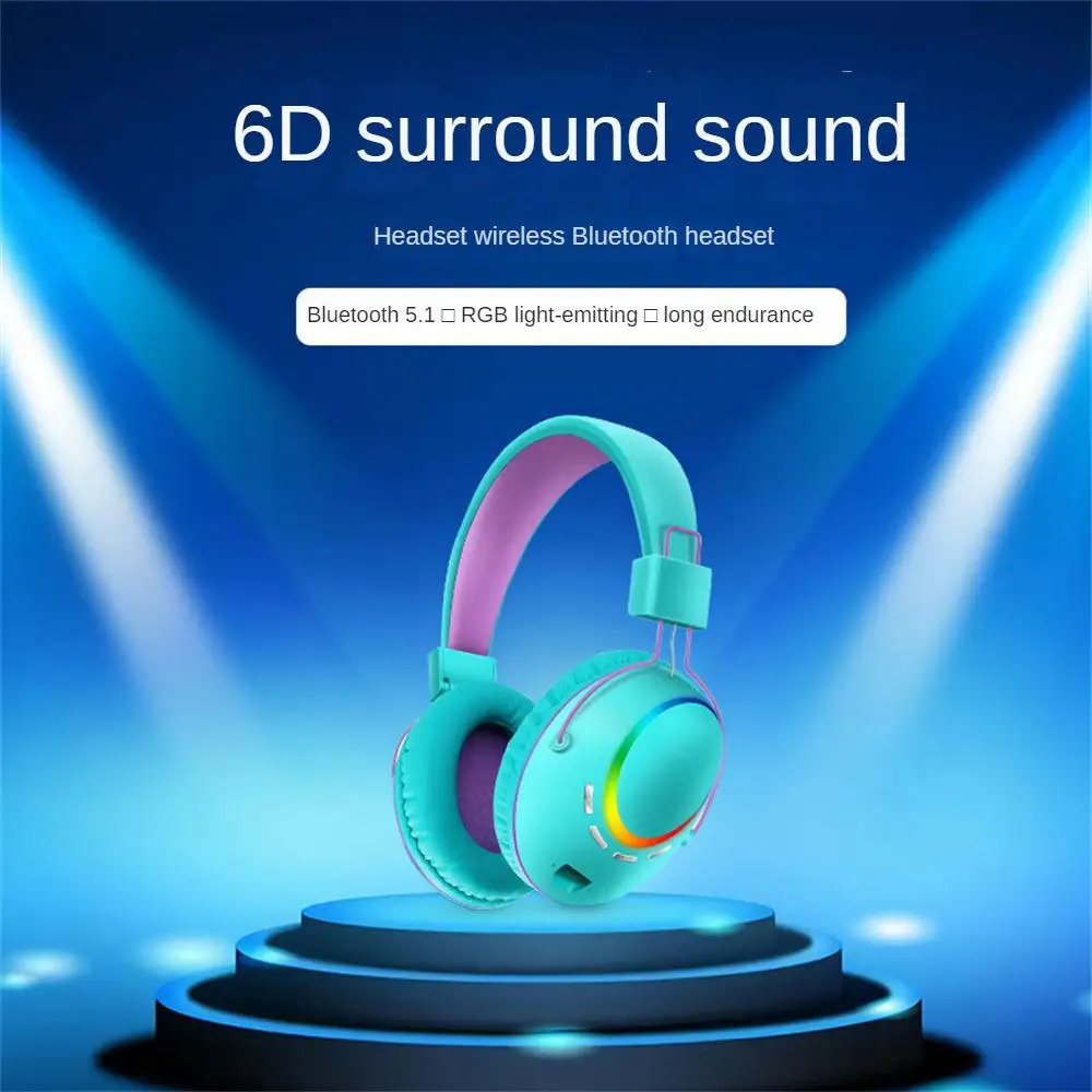 Headset New Luminous Wireless Headset Ultra-light Stool Headset Headset With Folding Memory Card Individual Color Matching
Headset New Luminous Wireless Headset Ultra-light Stool Headset Headset With Folding Memory Card Individual Color Matching