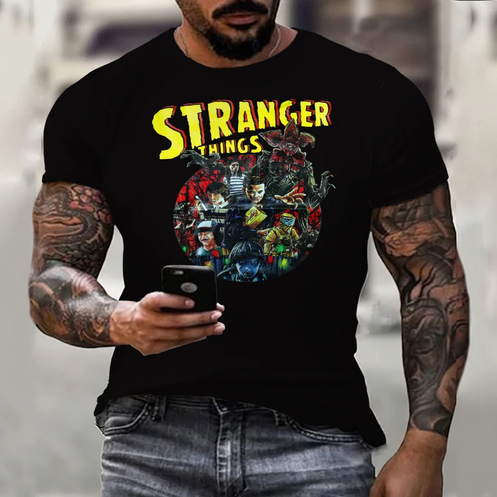 2022 New Stranger Things 4 Women/Men T-Shirts Summer Fashion T Shirts Tops Hellfire Club Casual Tees Costumes
2022 New Stranger Things 4 Women/Men T-Shirts Summer Fashion T Shirts Tops Hellfire Club Casual Tees Costumes