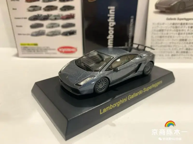 

Коллекция KYOSHO Lamborghini Gallardo Superleggera 1/64, литой Сплав, модель на колесиках, украшения в подарок