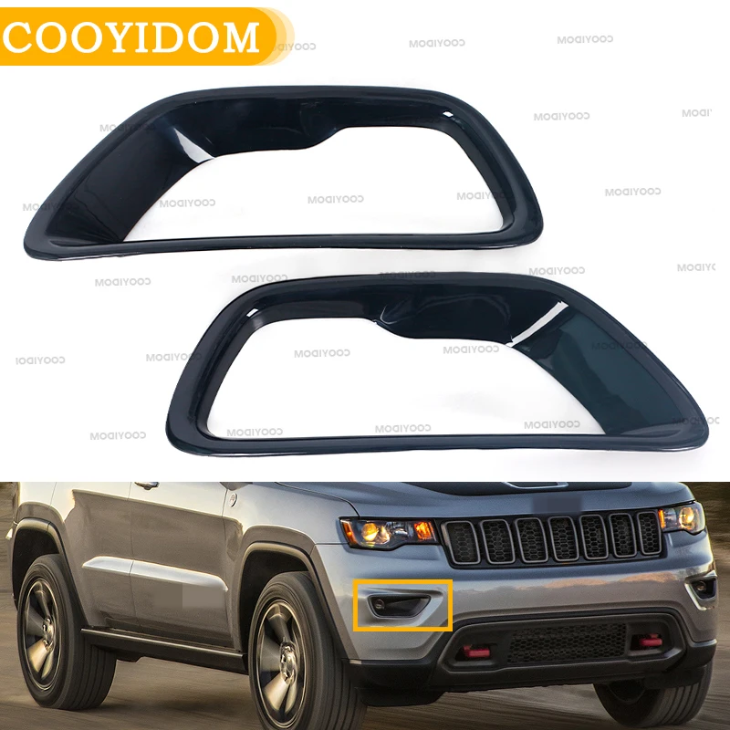 Car Front Fog Light Cover Grill Bright Black Fog Lamp Frame Bezel Trim For Jeep Grand Cherokee 2017 2018 2019 2020 2021
Car Front Fog Light Cover Grill Bright Black Fog Lamp Frame Bezel Trim For Jeep Grand Cherokee 2017 2018 2019 2020 2021