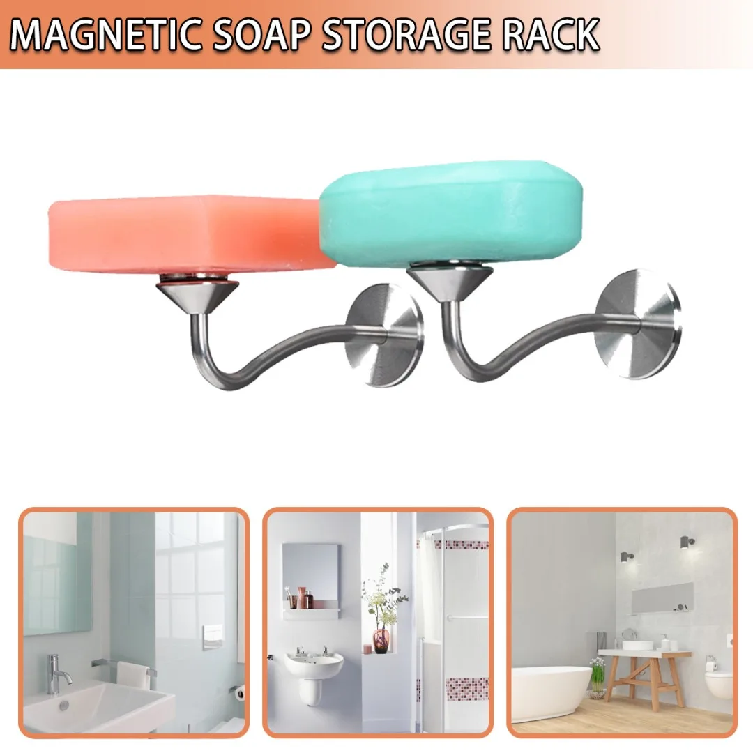 Portable Soap Dispensers New Soap Holder Self-adhesive Magnetic Soap Dish Hanging Stainless Steel Bar No Drilling For Bathroom
Portable Soap Dispensers New Soap Holder Self-adhesive Magnetic Soap Dish Hanging Stainless Steel Bar No Drilling For Bathroom