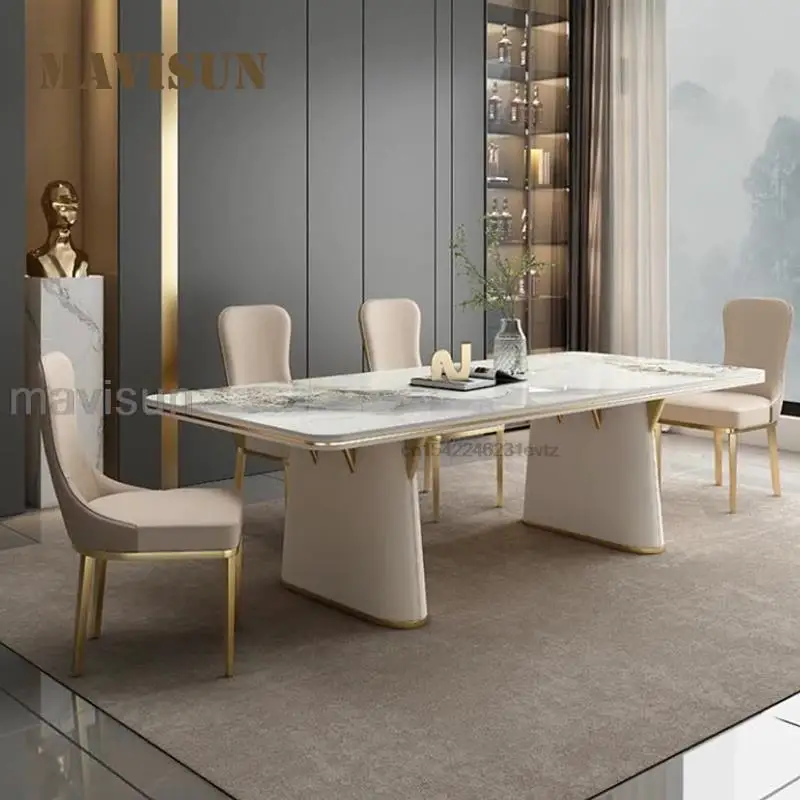 Modern Minimalist Dining Room Sets Innovative Stainless Steel Frame In White Home Furniture 2m Long Rectangle Table For Kitchen
Modern Minimalist Dining Room Sets Innovative Stainless Steel Frame In White Home Furniture 2m Long Rectangle Table For Kitchen
