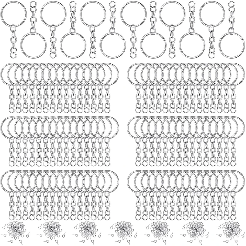 360 Pcs/Set Split Key Ring with Chain Open Jump Rings Screw Eye Pins Connector Accessories Silver Golden Alloy Keychain
360 Pcs/Set Split Key Ring with Chain Open Jump Rings Screw Eye Pins Connector Accessories Silver Golden Alloy Keychain