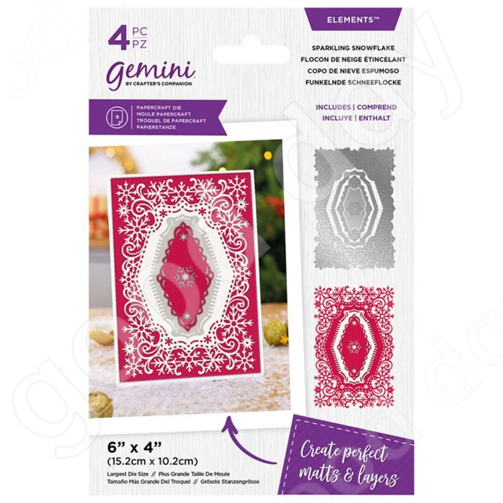 New Arrival Sparkling Snowflakes Metal Cutting Dies Scrapbook Diary Decoration Embossing Template Diy Greeting Card Handmade
New Arrival Sparkling Snowflakes Metal Cutting Dies Scrapbook Diary Decoration Embossing Template Diy Greeting Card Handmade