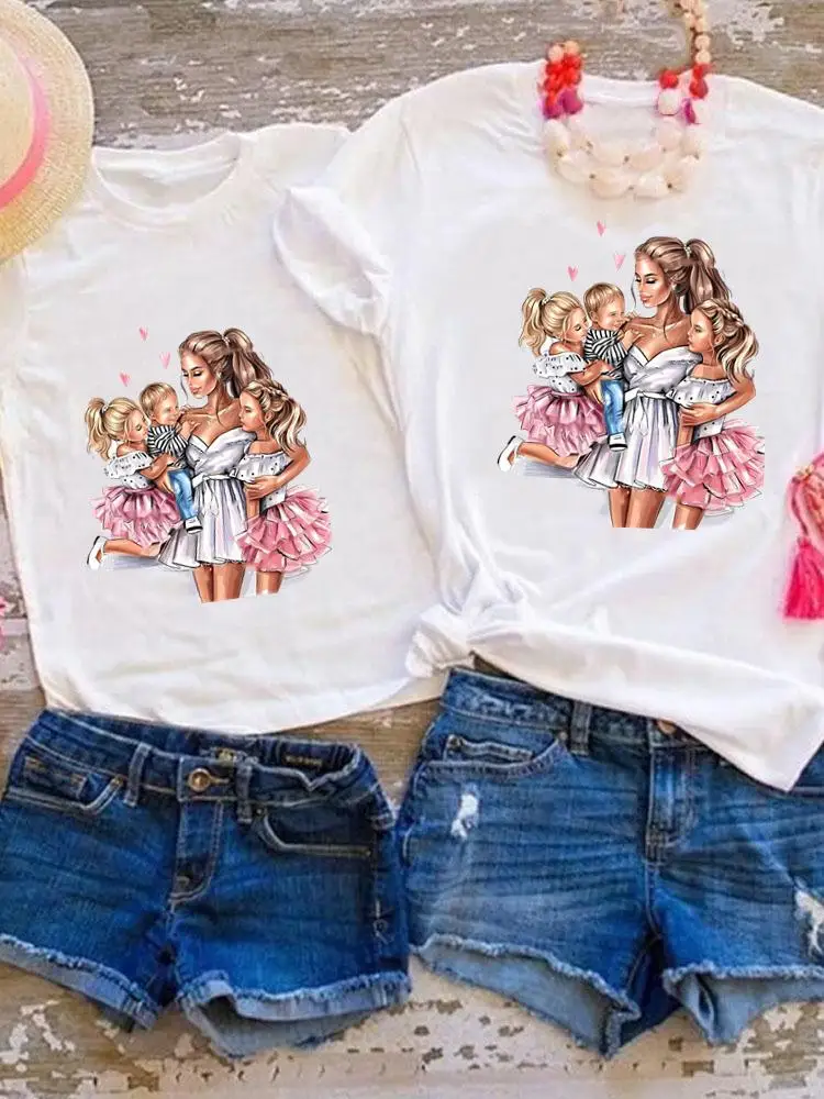 Family Matching Outfits Tee Graphic T-shirt Women Girls Boys Kid Child Summer Watercolor 90s Cute Mom Mama Clothes Clothing
Family Matching Outfits Tee Graphic T-shirt Women Girls Boys Kid Child Summer Watercolor 90s Cute Mom Mama Clothes Clothing