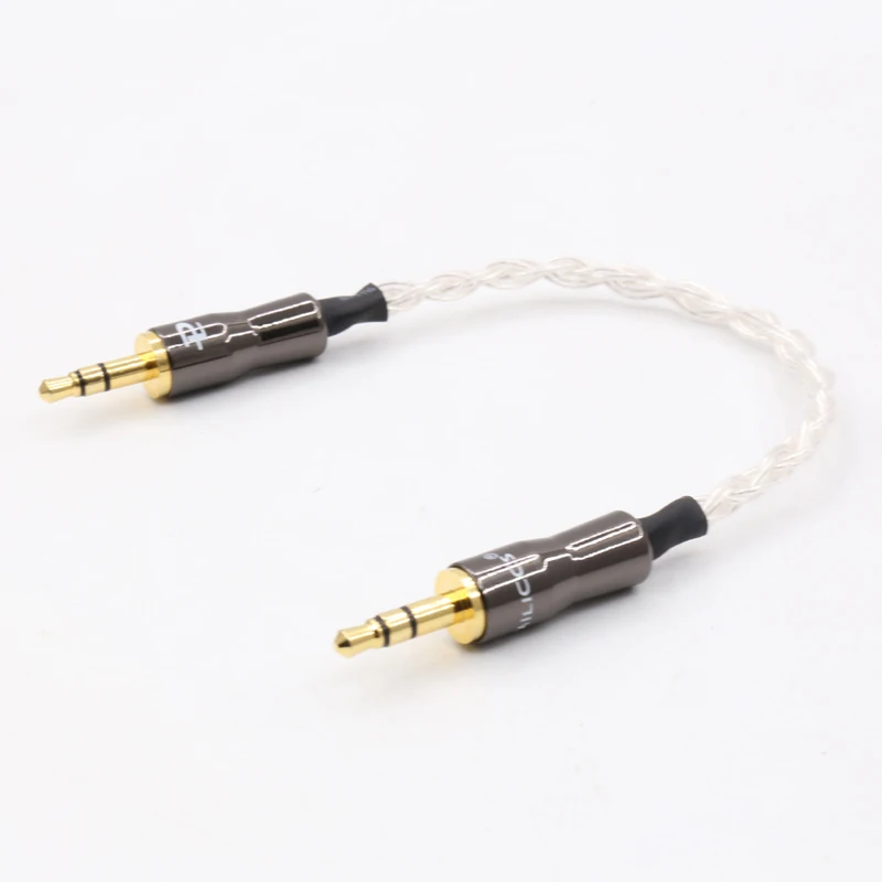 Audiocrast 15cm 5N OCC pure copper silver plated cable 3.5mm Male To Male Audio Cable Adapter For Amplifier Decoder DAC 
Audiocrast 15cm 5N OCC pure copper silver plated cable 3.5mm Male To Male Audio Cable Adapter For Amplifier Decoder DAC