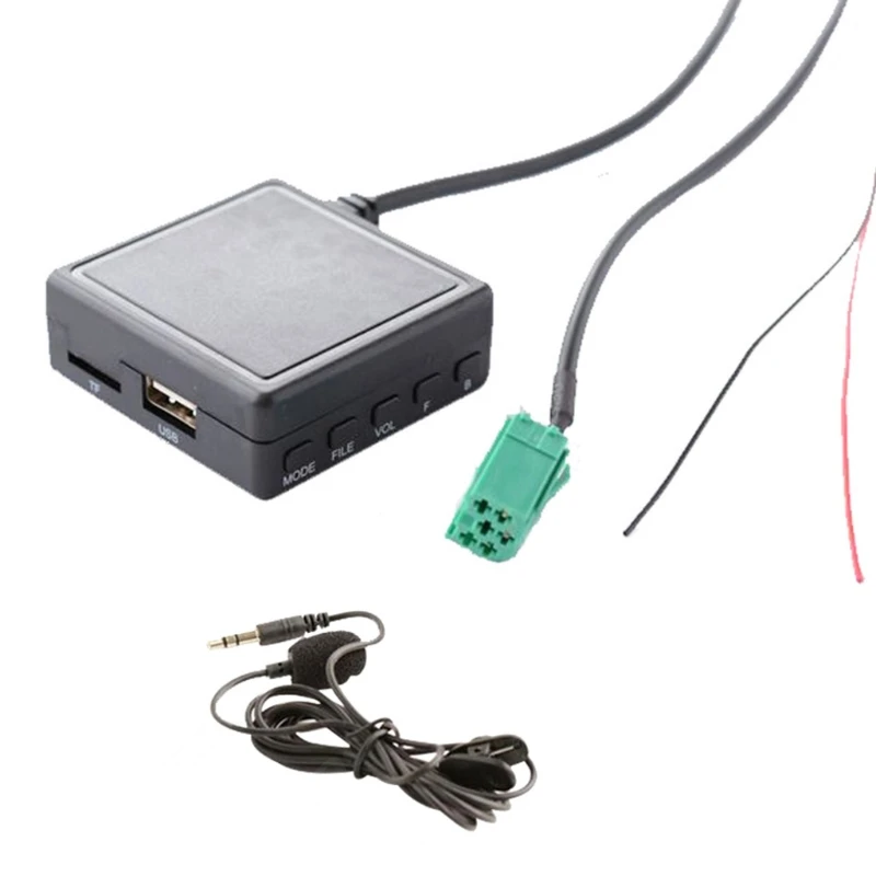6Pin 3.5mm Car AUX Adapter Stereo Music Connector TF USB Microphone Media Plug Multifunctional Car Adapter
6Pin 3.5mm Car AUX Adapter Stereo Music Connector TF USB Microphone Media Plug Multifunctional Car Adapter