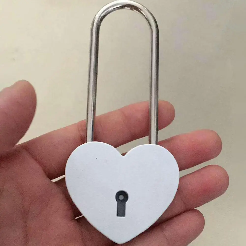 Useful Love Lock with Key Sturdy Universal Waterproof Love Lock Travel Padlock Love Long Lock 1 Set
Useful Love Lock with Key Sturdy Universal Waterproof Love Lock Travel Padlock Love Long Lock 1 Set