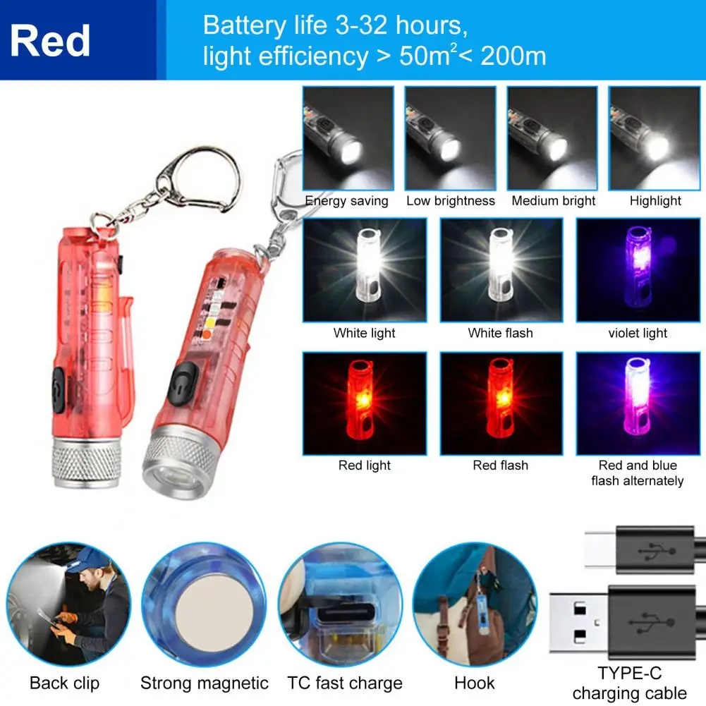 with Side Light Keychain Flashlight High Brightness Mini Camping Torch Emergency LED Flashlight Camping Accessories
with Side Light Keychain Flashlight High Brightness Mini Camping Torch Emergency LED Flashlight Camping Accessories