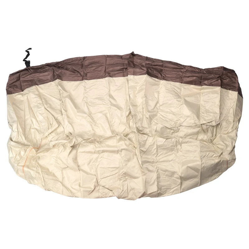 Чехол для качели для крыльца, водонепроницаемые чехлы для качели на улице, 56 дюймов x 32 дюйма x 25 дюймов, бежевый и кофейный