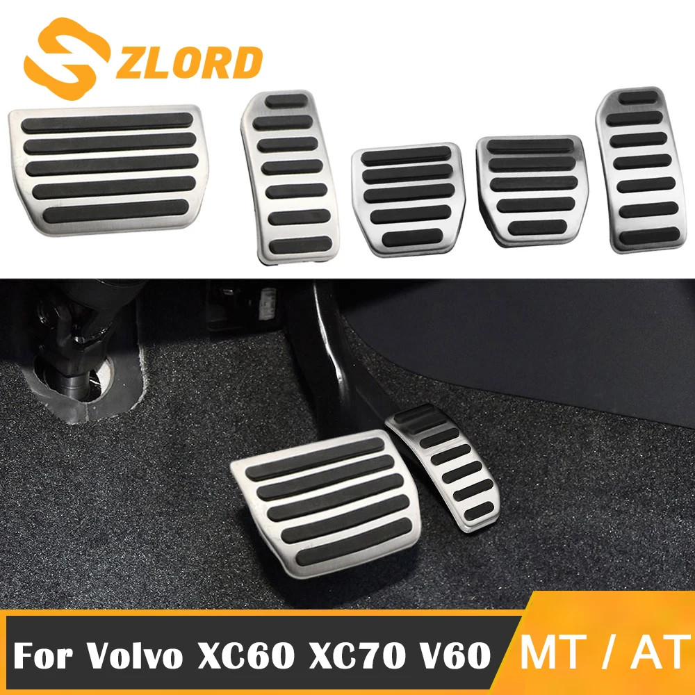 Автомобильные педали тормоза из нержавеющей стали AT MT для Volvo XC60 XC70 V60 V70 S40 S60 S80L C30, аксессуары
Автомобильные педали тормоза из нержавеющей стали AT MT для Volvo XC60 XC70 V60 V70 S40 S60 S80L C30, аксессуары