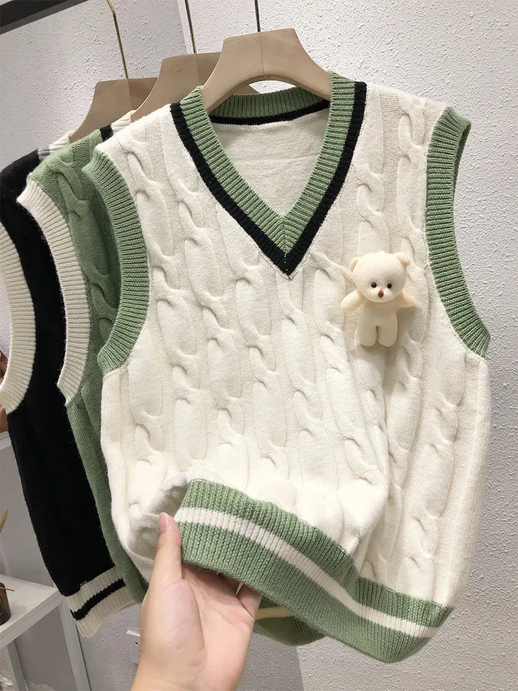 2023 New Net Red Knitting Fried Dough Twist Vest Waistcoat,Over Shoulders, Women's Sweater
2023 New Net Red Knitting Fried Dough Twist Vest Waistcoat,Over Shoulders, Women's Sweater