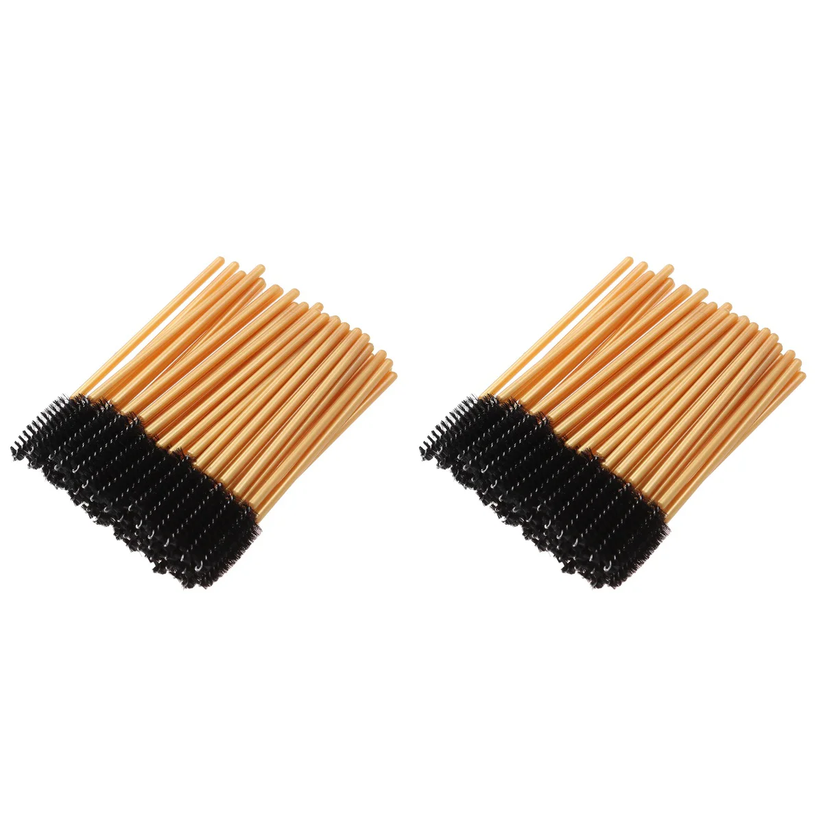 100 Pcs Disposable Eyelash Brushes Mascara Wand Applicator Colored Makeup Brushes Protable Eyelash Volume (Gold Rod, Black 
100 Pcs Disposable Eyelash Brushes Mascara Wand Applicator Colored Makeup Brushes Protable Eyelash Volume (Gold Rod, Black