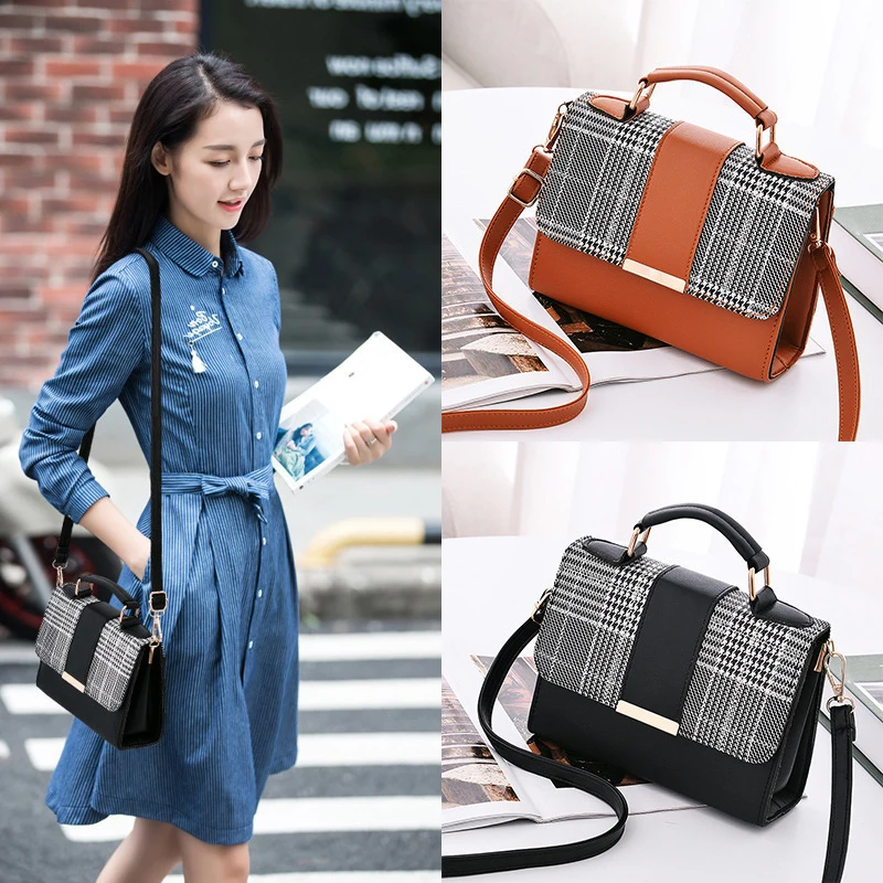Checkered Small Square Bag Minimalist Fashion Stitching All-match Shoulder Bag Ladies Handbag Pouch Bags for Women
Checkered Small Square Bag Minimalist Fashion Stitching All-match Shoulder Bag Ladies Handbag Pouch Bags for Women