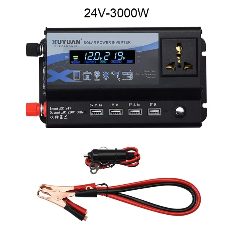 Car Power Pure Sine Wave Inverter 3000W 4000W 6000W Charger Adapter with 4 USB Ports Frequency Converter LED Display .
Car Power Pure Sine Wave Inverter 3000W 4000W 6000W Charger Adapter with 4 USB Ports Frequency Converter LED Display .
