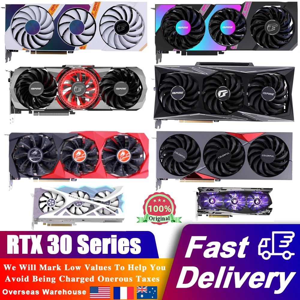 Видеокарта GeForce RTX 3090 3080 3080Ti 3070 3070Ti 3060 3060Ti 8 ГБ 10 Гб 12 Гб 16 Гб GDDR6 1695-1785 МГц RTX3060 видеокарта
Видеокарта GeForce RTX 3090 3080 3080Ti 3070 3070Ti 3060 3060Ti 8 ГБ 10 Гб 12 Гб 16 Гб GDDR6 1695-1785 МГц RTX3060 видеокарта