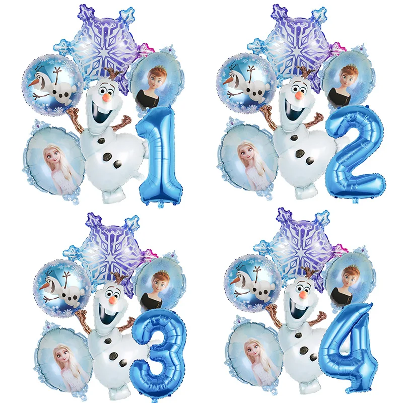 

Disney Frozen Elsa Anna Aluminum Balloons Decoration Baby Shower Kids Girl Birthday Party Olaf Princess Foil Balloon Home Decor