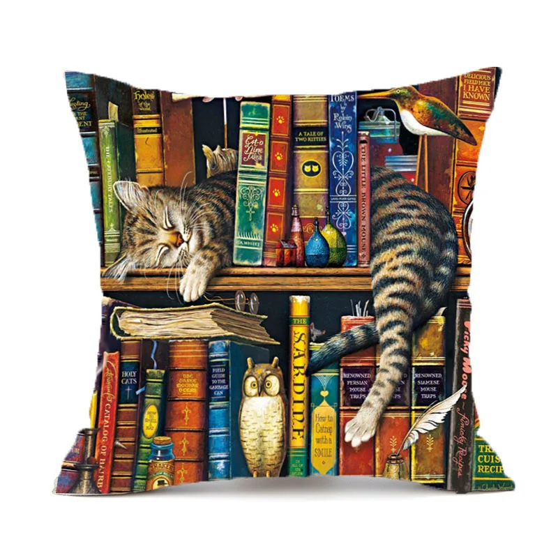 Cute creative cat pillowcase linen cotton cute cartoon cat pillowcase home decoration cat pillowcase 45x45cm
Cute creative cat pillowcase linen cotton cute cartoon cat pillowcase home decoration cat pillowcase 45x45cm