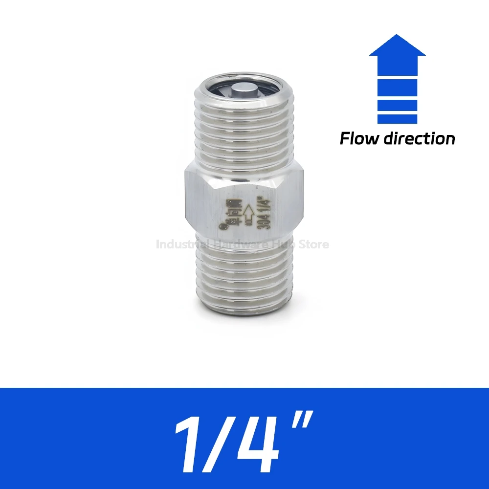 Обратный клапан нержавеющая сталь 304 1/4"1/2"3/4"
Обратный клапан нержавеющая сталь 304 1/4"1/2"3/4"